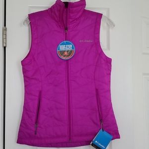 Columbia hot purple vest NWT